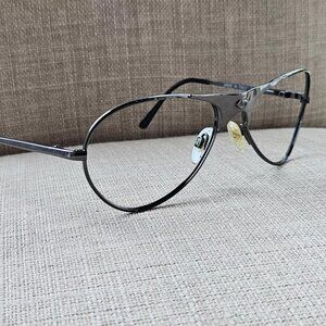 Vintage Aviator by Gargoyles USA Men Eyeglasses Frame Gunmetal Made in Italy